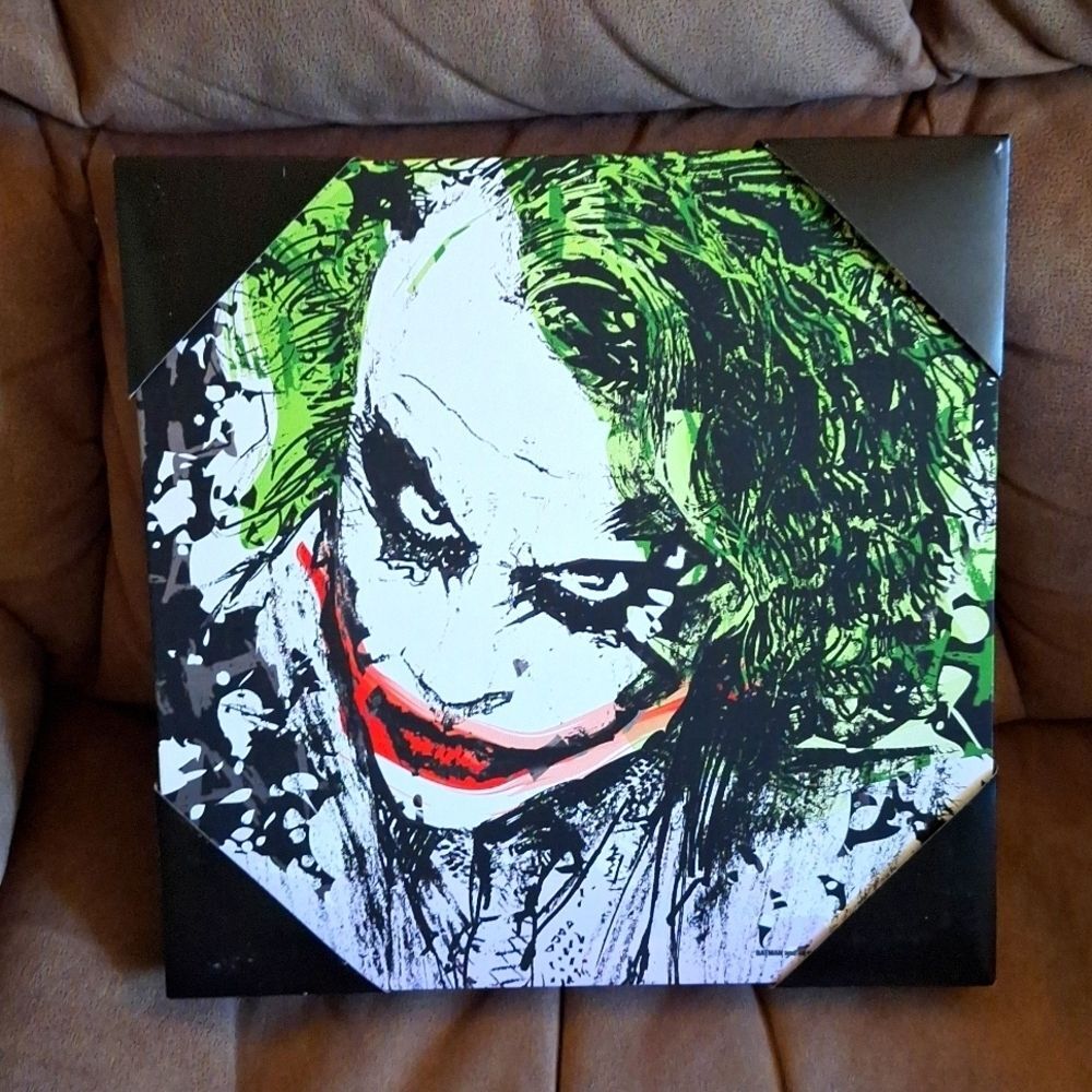 Joker canvas wall art sign home decor DC comic painting